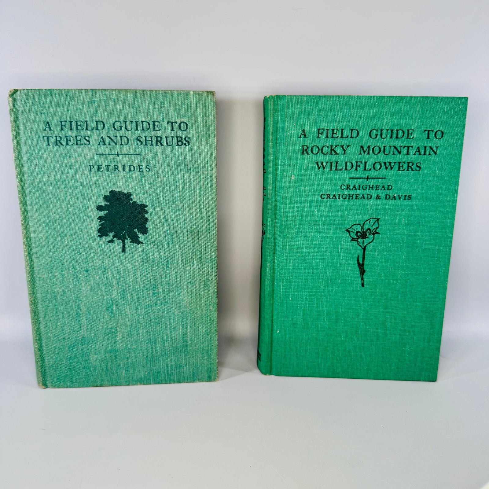 Vintage Peterson Field Guide Set Trees and Shrubs Rocky Mountain Wildflowers Hardcover