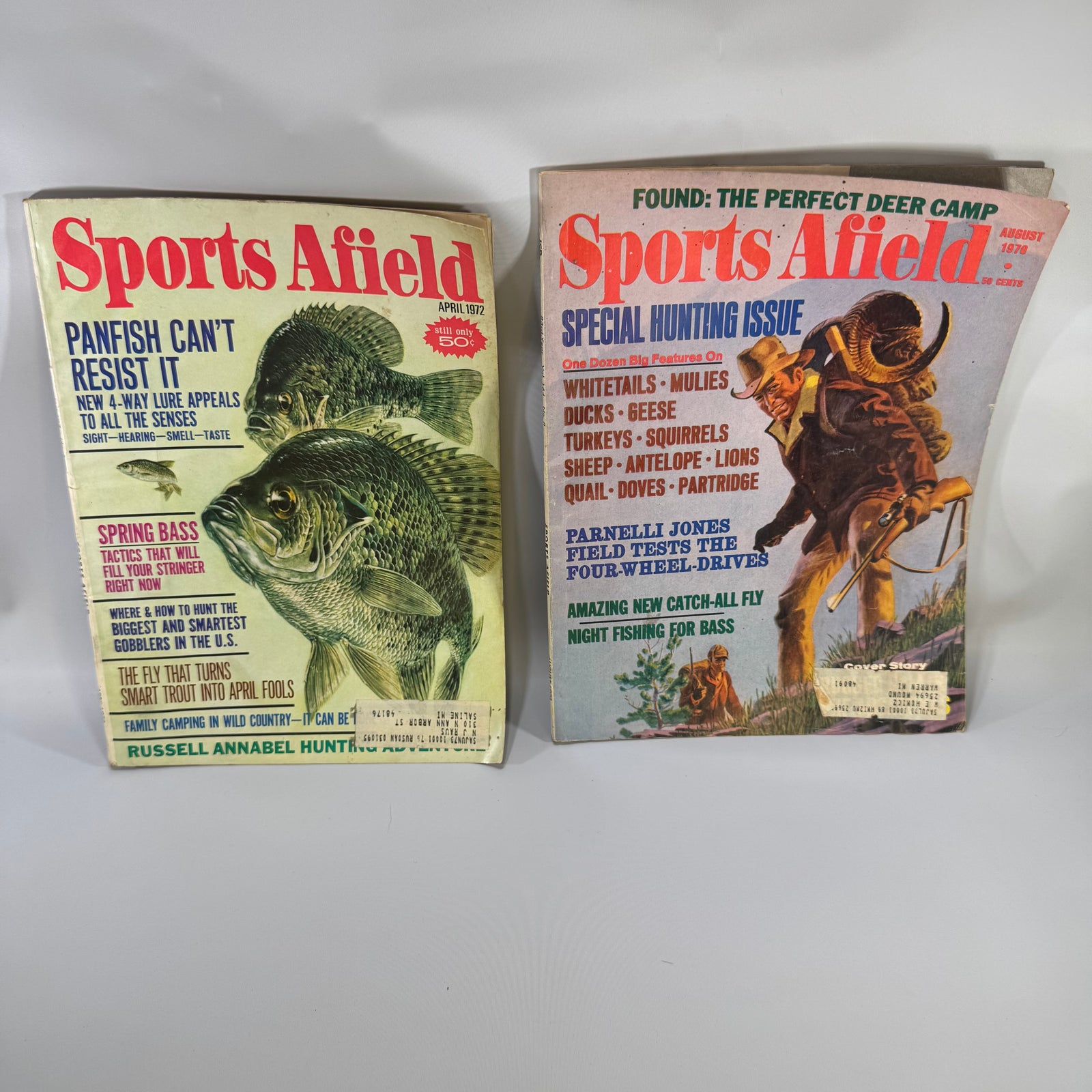 Vintage Sports Afield magazine bundle 1970 1972 hunting fishing outdoor lot