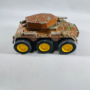 Vintage 1970s Tootsietoy Mark 2 Armored Car Tank, Die-Cast Metal Toy Vehicle