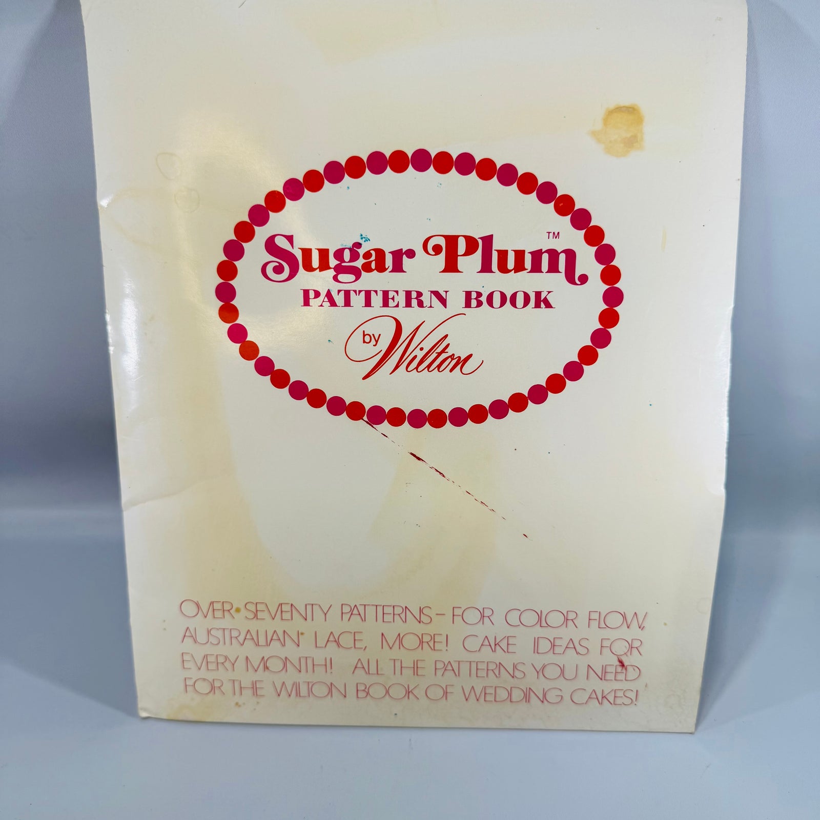 Vintage Wilton Sugar Plum Pattern Book 1972 Cake Decorating Templates