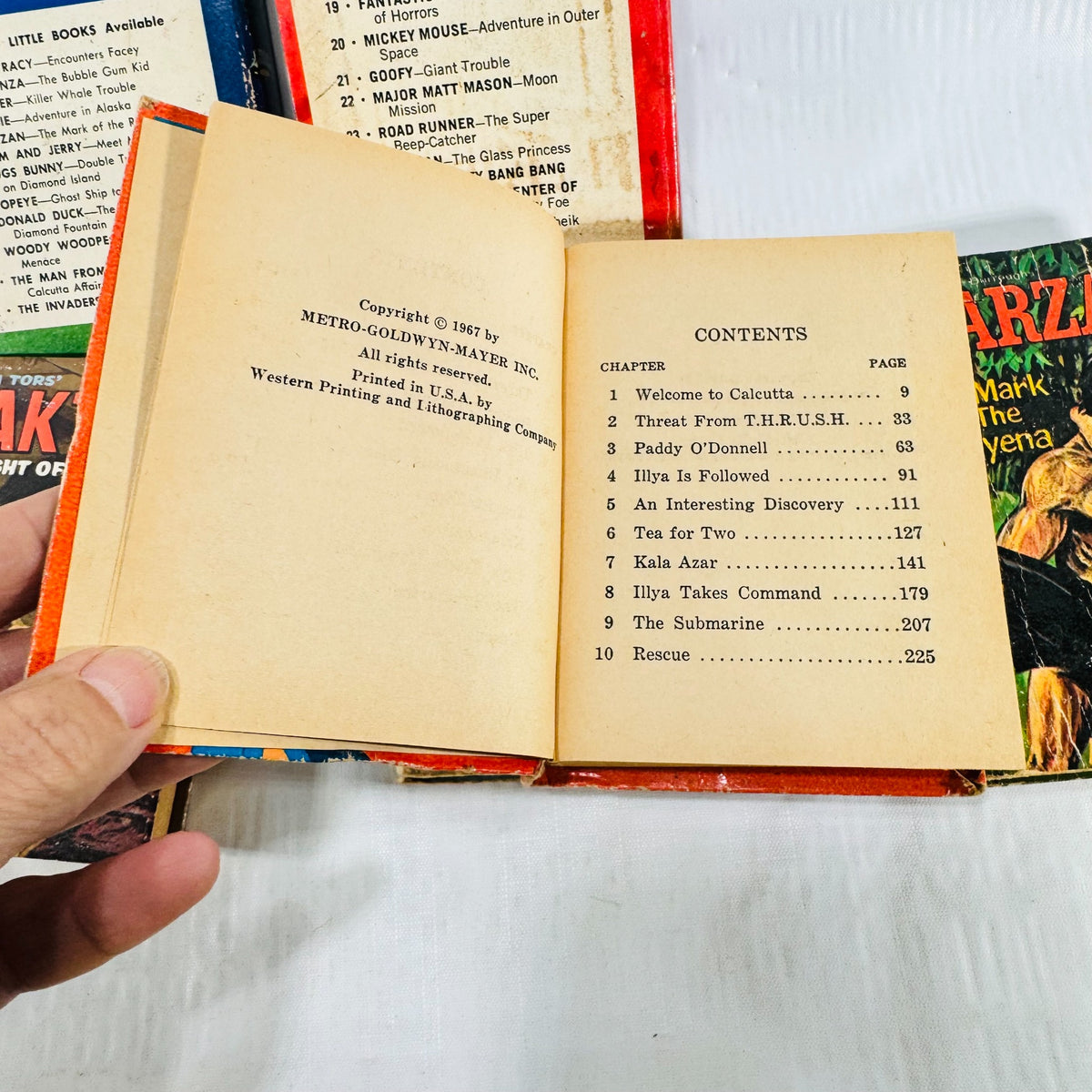 Six Whitman Big Little Books bundle, calcutta affair copyright contents