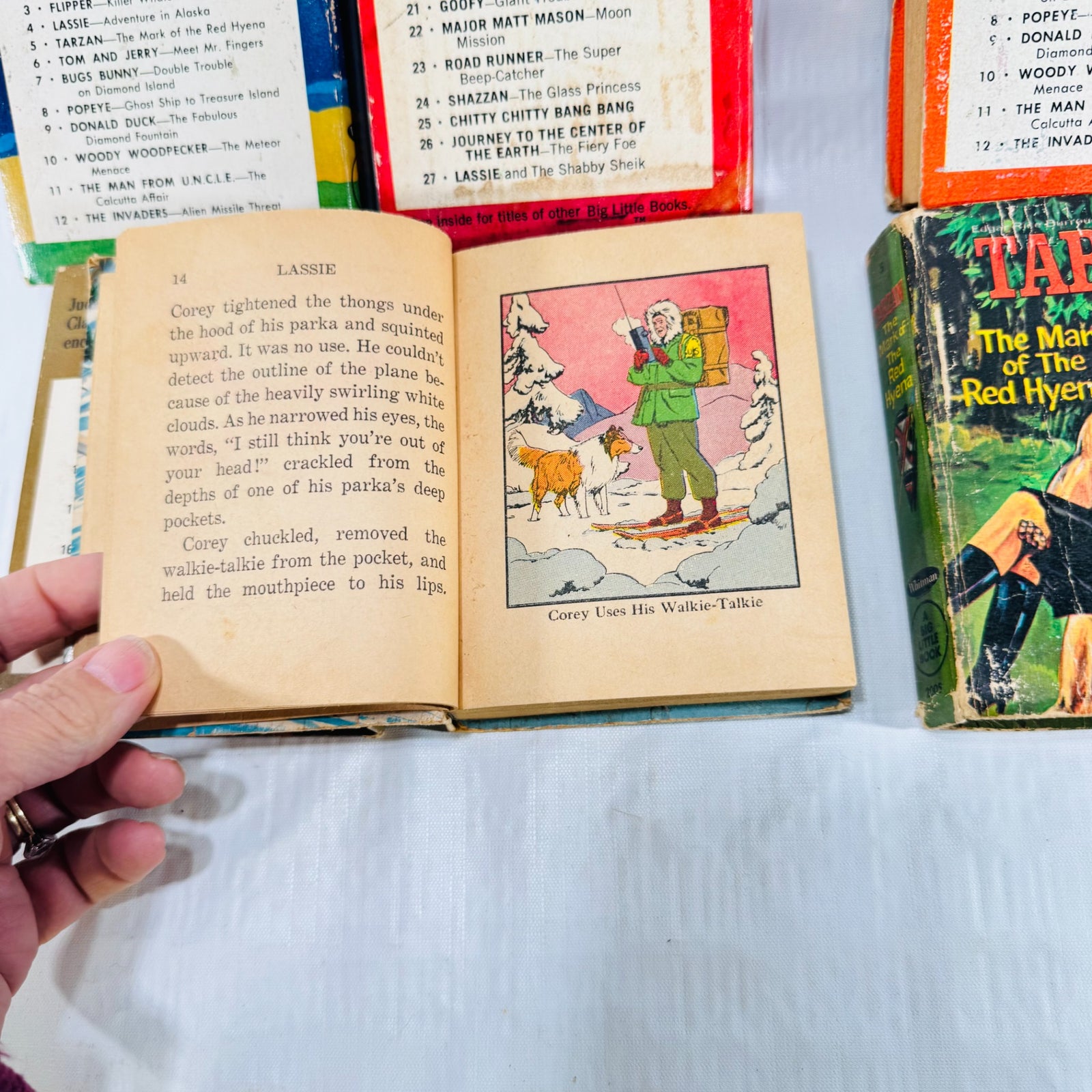 Six Whitman Big Little Books bundle, lassie alaska illustration