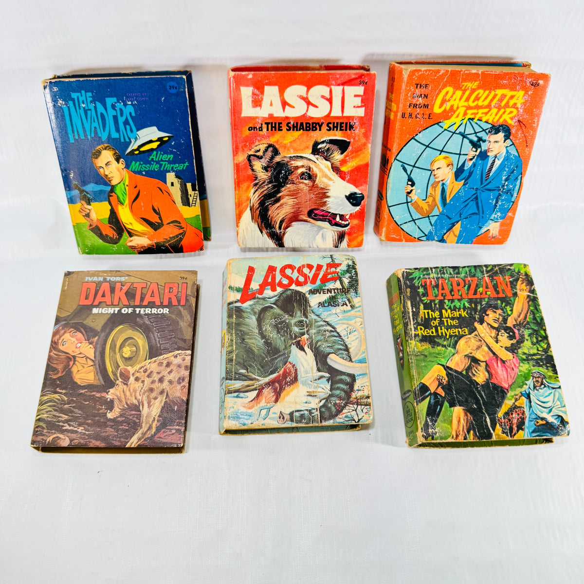Six Whitman Big Little Books bundle, six illustrated front covers