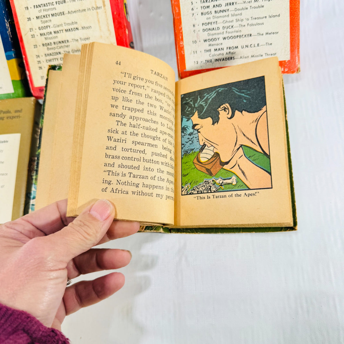 Six Whitman Big Little Books bundle, tarzan interior illustration