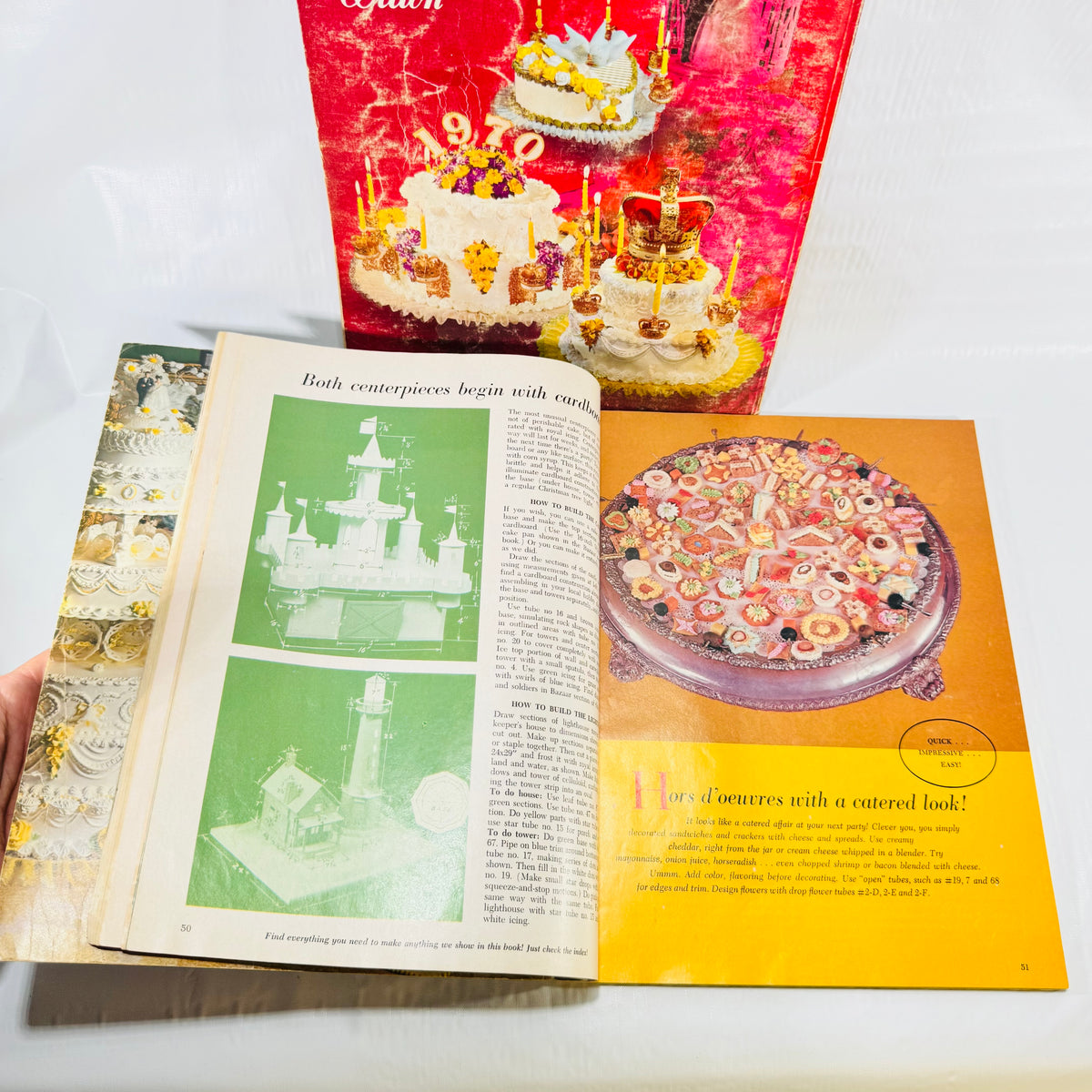Wilton centerpieces and hors d'oeuvres, pages 50 and 51