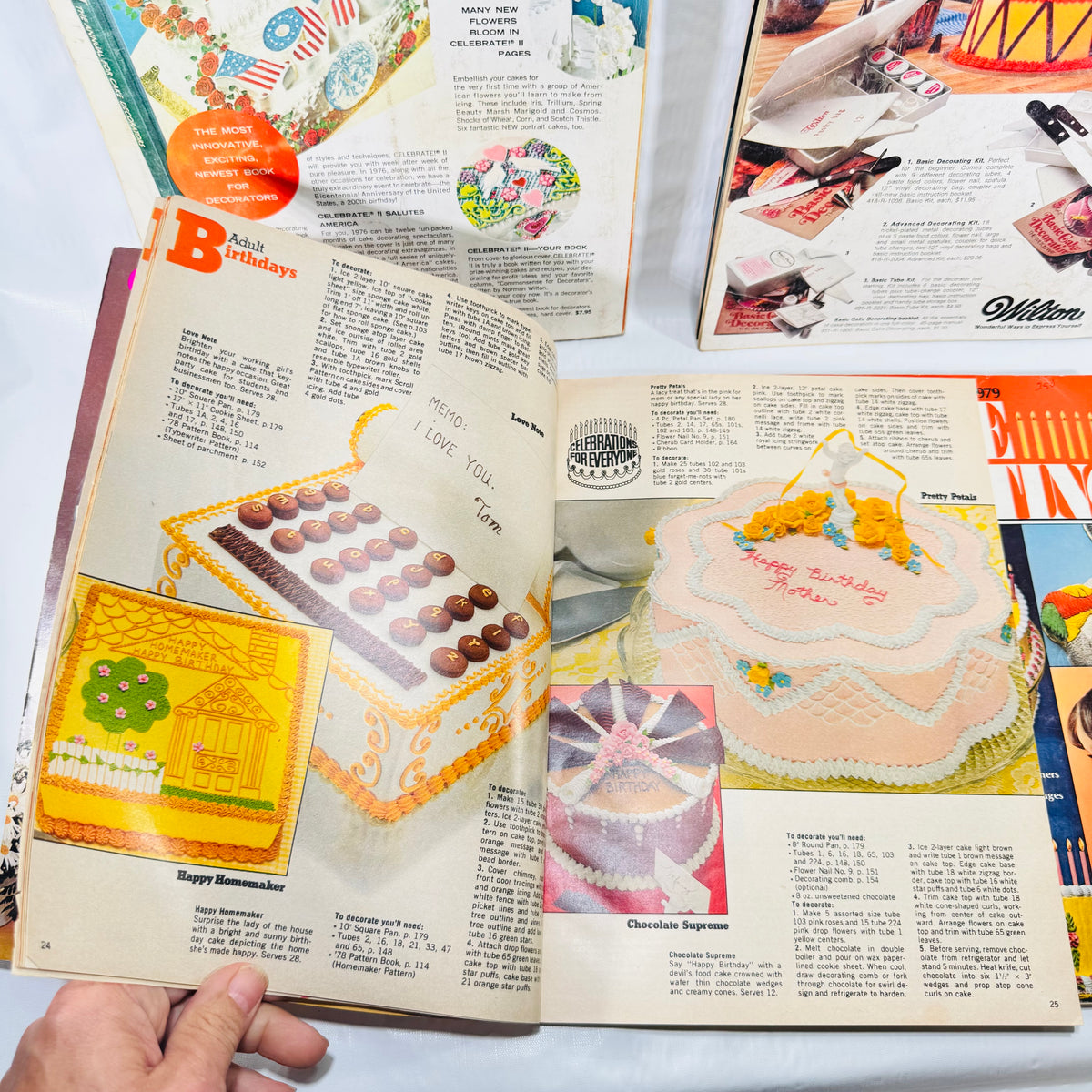 Wilton Yearbook birthday and party cake pages