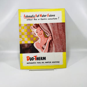 Advertising Pamphlet for Duo-Therm Fuel Oil Water Heaters by The Motor Wheel Corp of Lansing Michigan 1948
