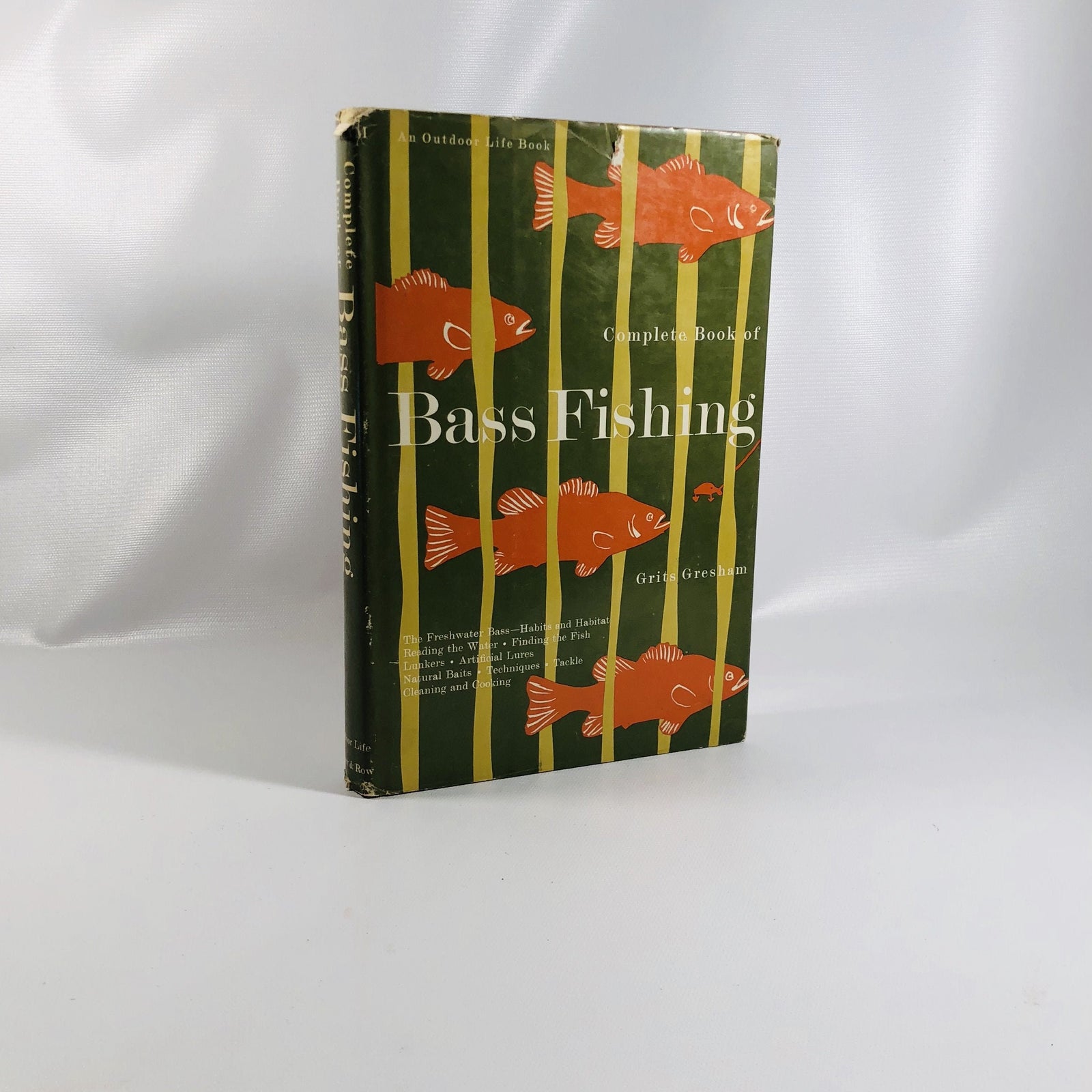 Complete Book of Bass Fishing by Grits Gresham 1966 Vintage Book