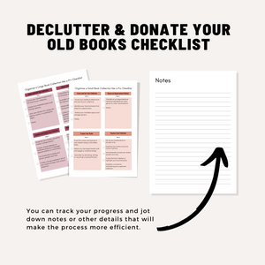 The Ultimate Book Collection Organization Checklists for Large and Small Book Collections 3 Page PDF Digital Download