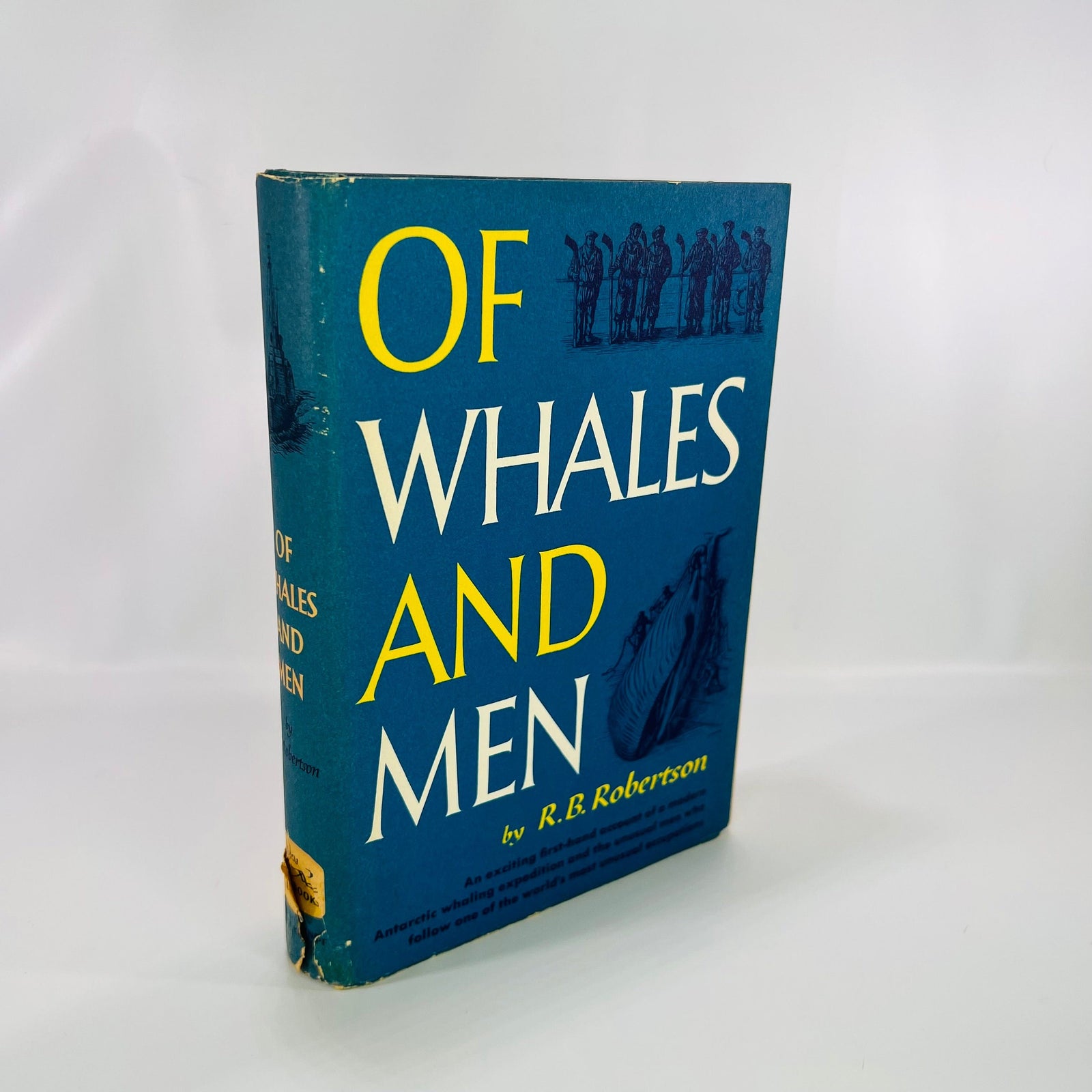 Of Whales and Men by R.B . Robertson 1954 Alfred A. Knopf Vintage Book