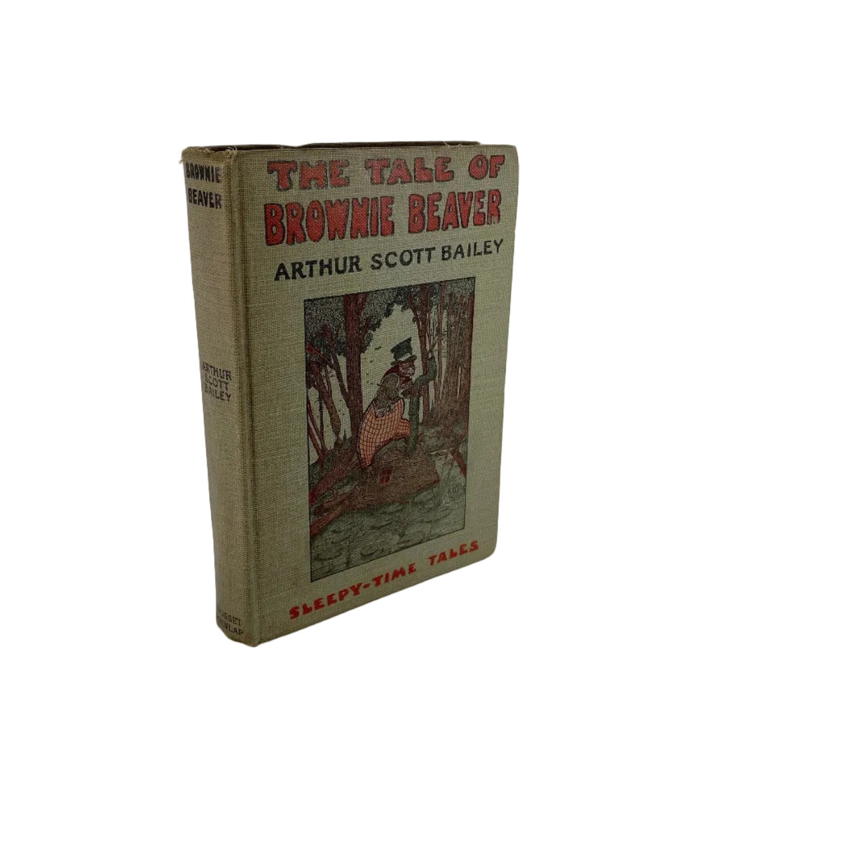 The Tale of Brownie Beaver by Arthur Scott Bailey 1916 Sleepy Time Tales Grosset &amp; DunlapVintage Book