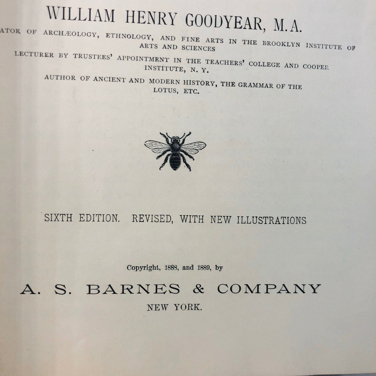 A History of Art by William Goodyear MA 1889