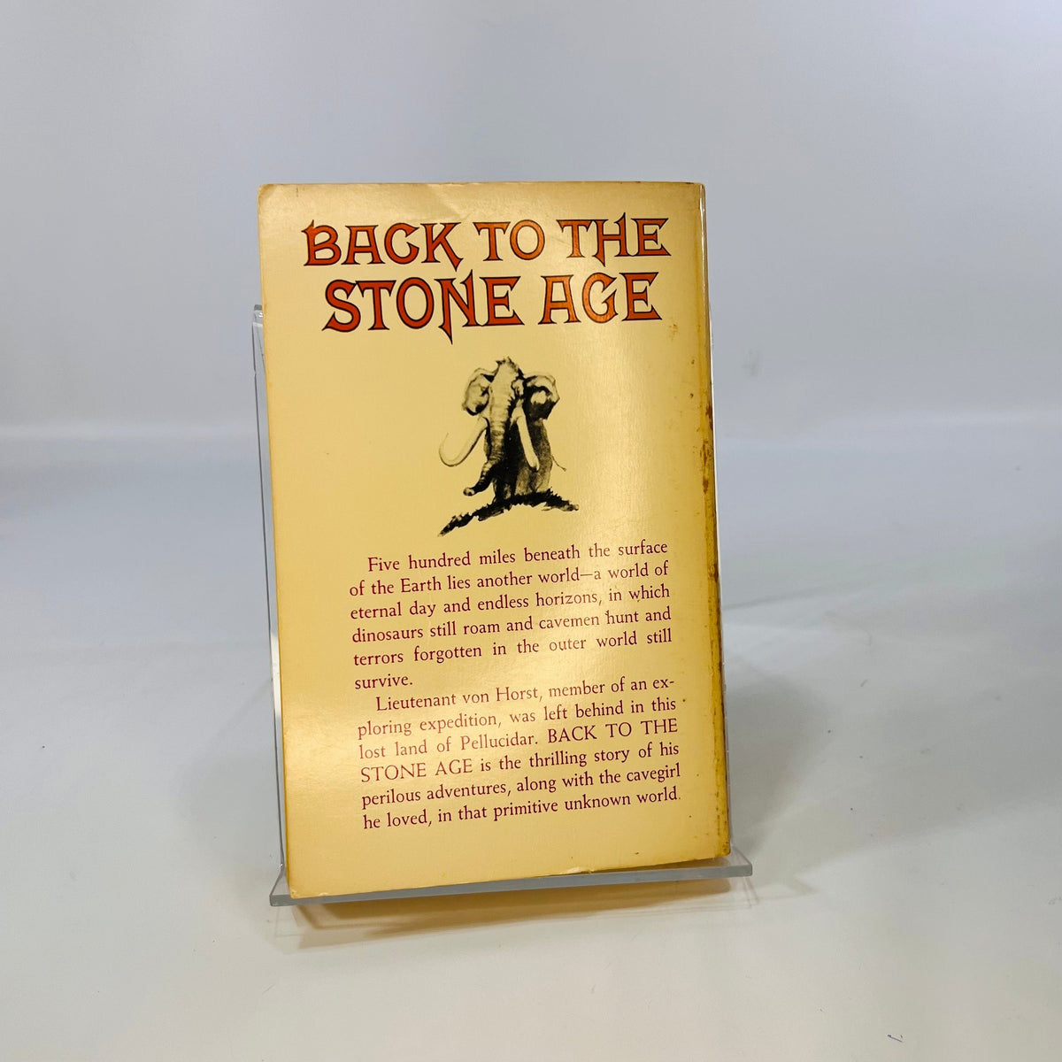 Back to the Stone Age A Castaway in Pellucidar by Edgar Rice Burroughs 1937 Ace Books Inc.
