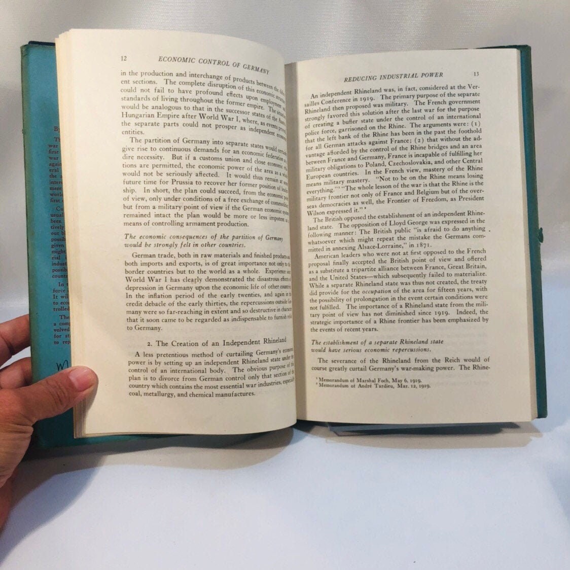The Control of Germany and Japan by Harold G. Moulton 1944 Vintage Book