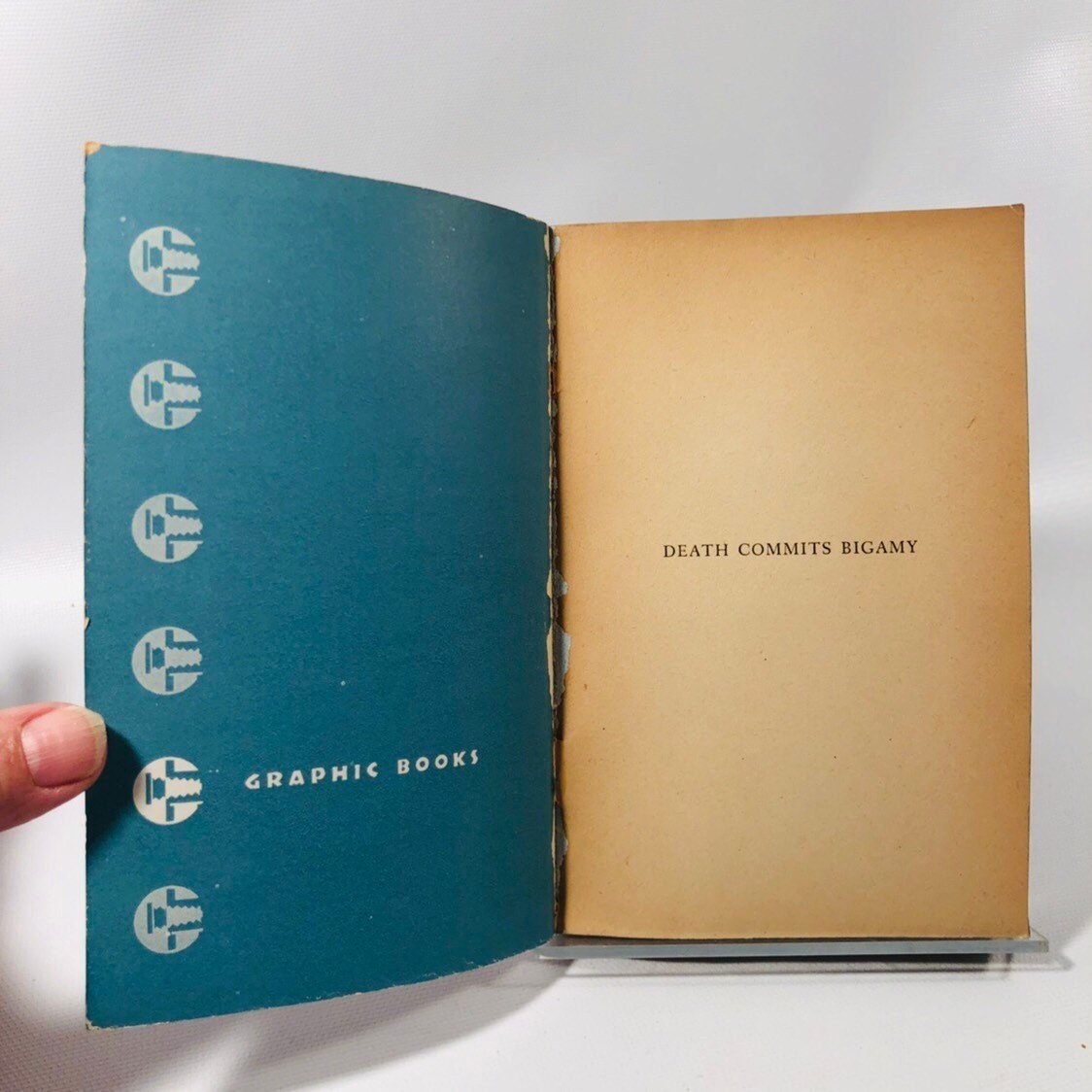 Vintage Graphic Book Death Commits Bigamy by James M. Fox 1949