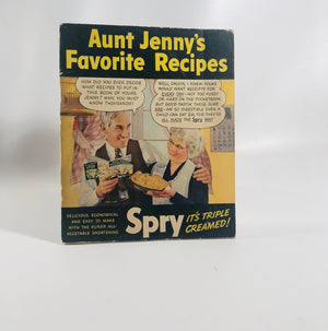 Vintage Advertising Pamphlet Aunt Jennys Favorite Recipes Circa 1930's Vintage Book Vintage Book