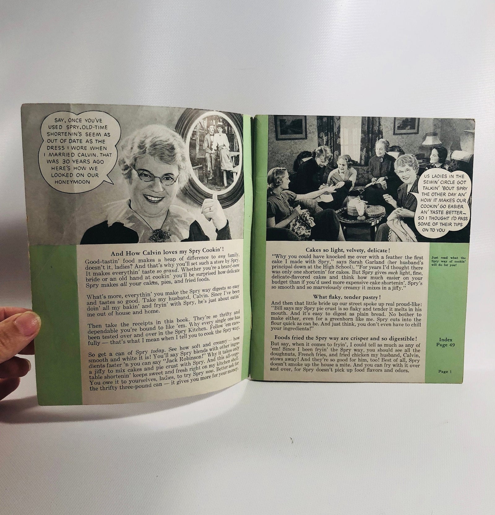 Vintage Advertising Pamphlet Aunt Jennys Favorite Recipes Circa 1930's Vintage Book Vintage Book