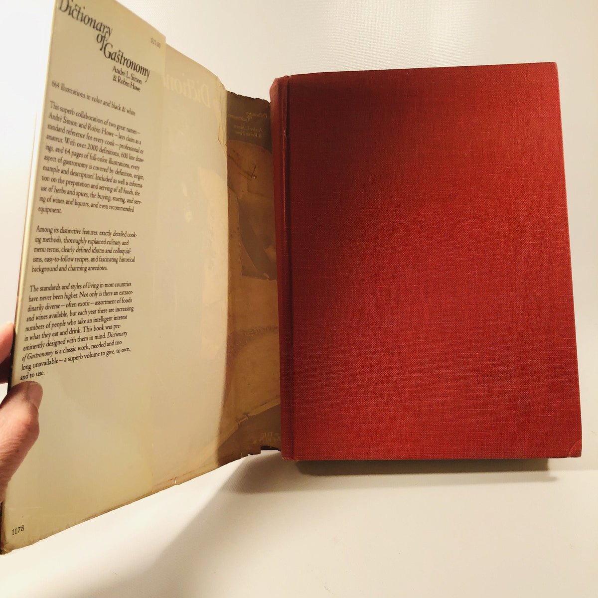 Dictionary of Gastronomy by Andre L. Simon 1970 A   Vintage Cookbook
