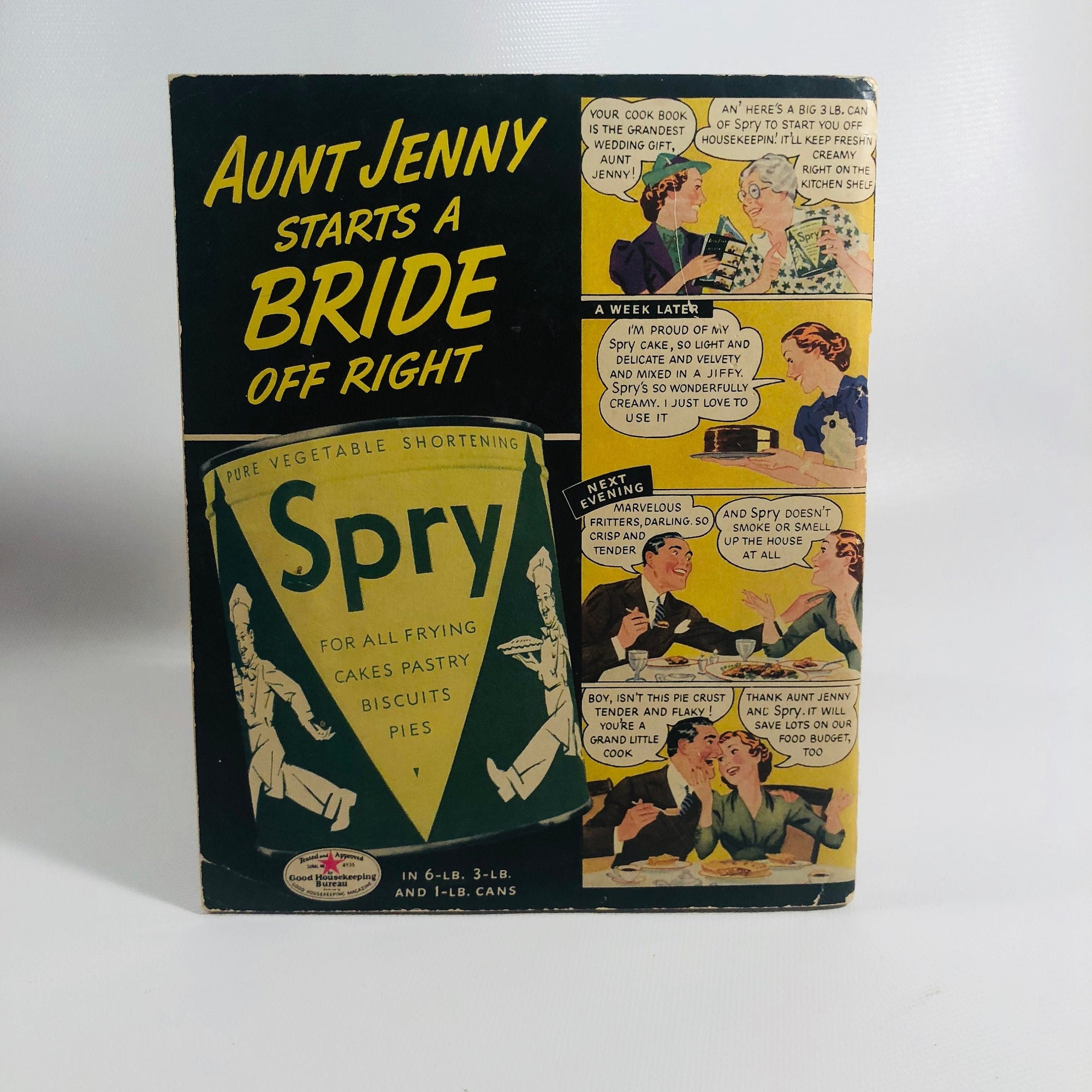 Vintage Advertising Pamphlet Aunt Jennys Favorite Recipes Circa 1930's Vintage Book Vintage Book