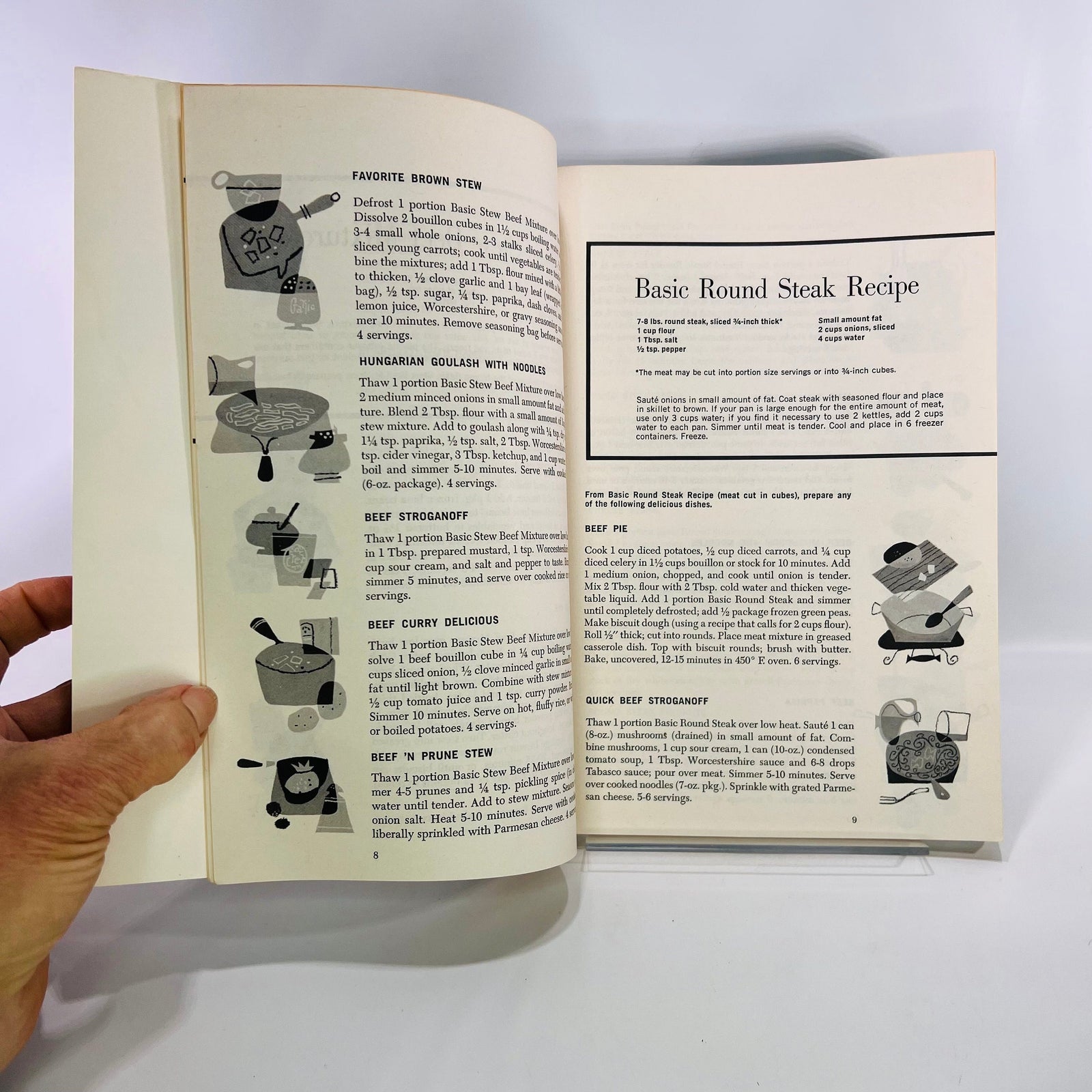 Basic Freezer Cookery by Amana Vintage Pamphlet 1959 Amana Refrigeration Inc. Vintage Book
