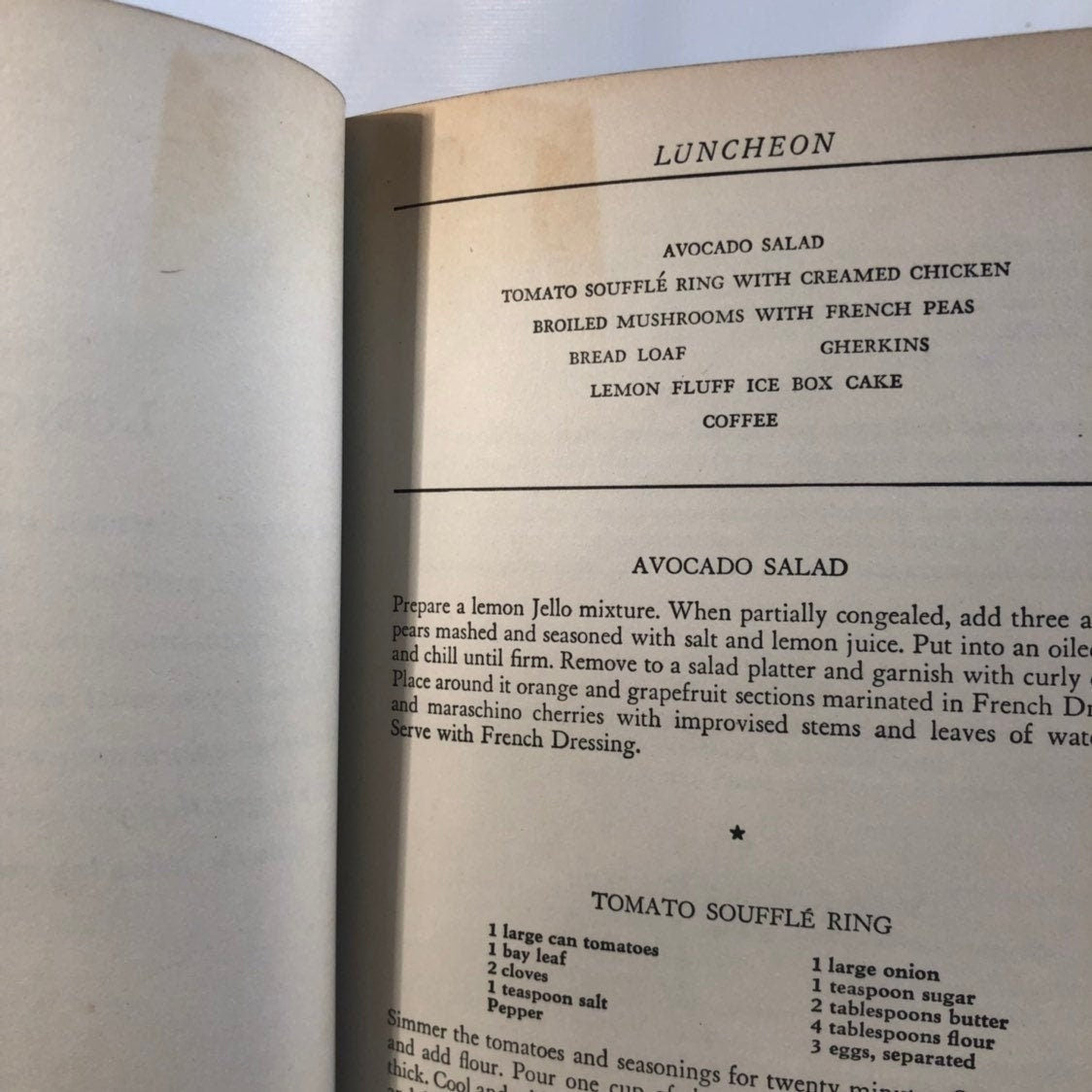 Thoughts for Food A Menu Aid 1940 Published by the Vanguard Press Vintage Book