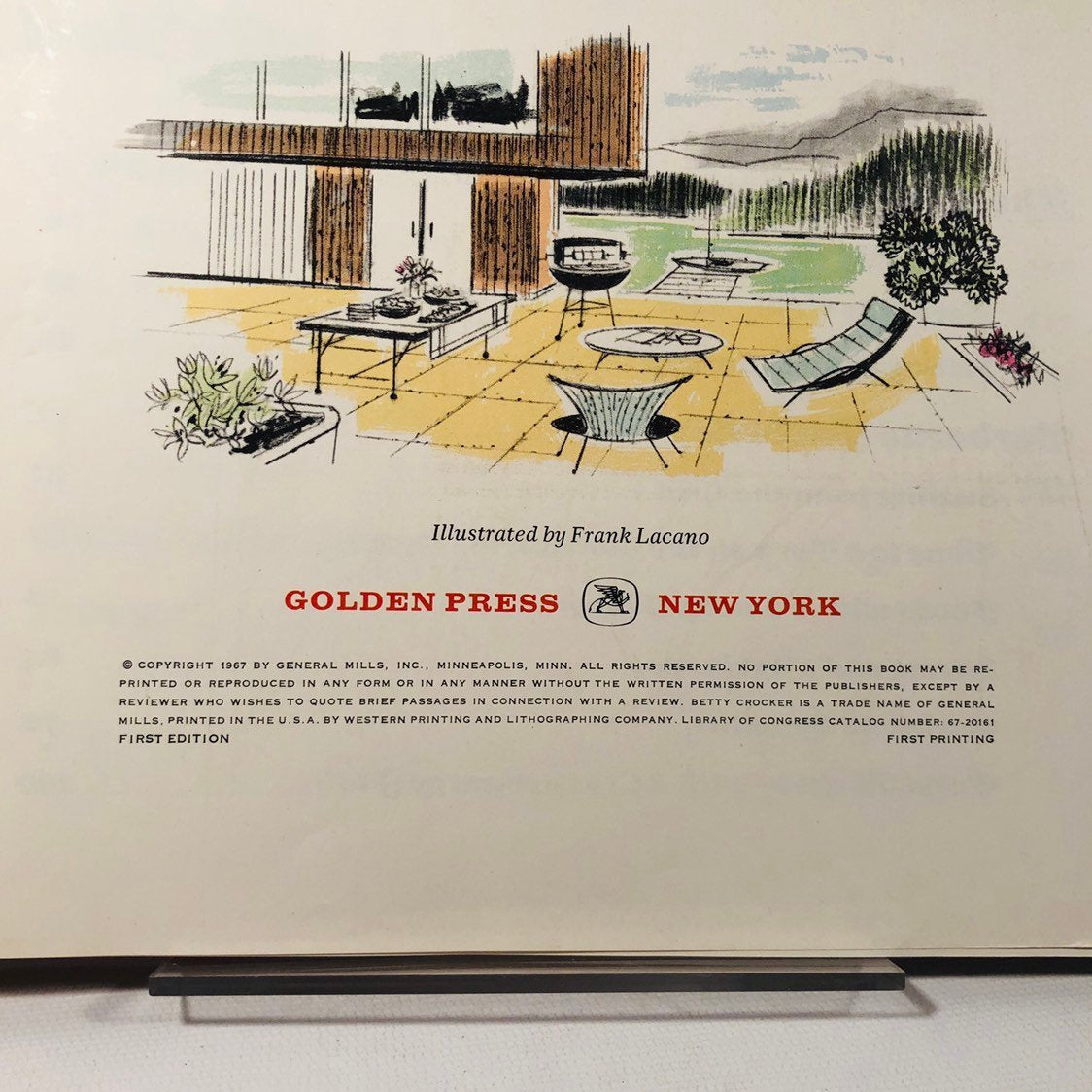 Betty Crocker's New Outdoor Barbecue Cookbook Published in 1967 First Edition First Printing  Vintage Cookbook