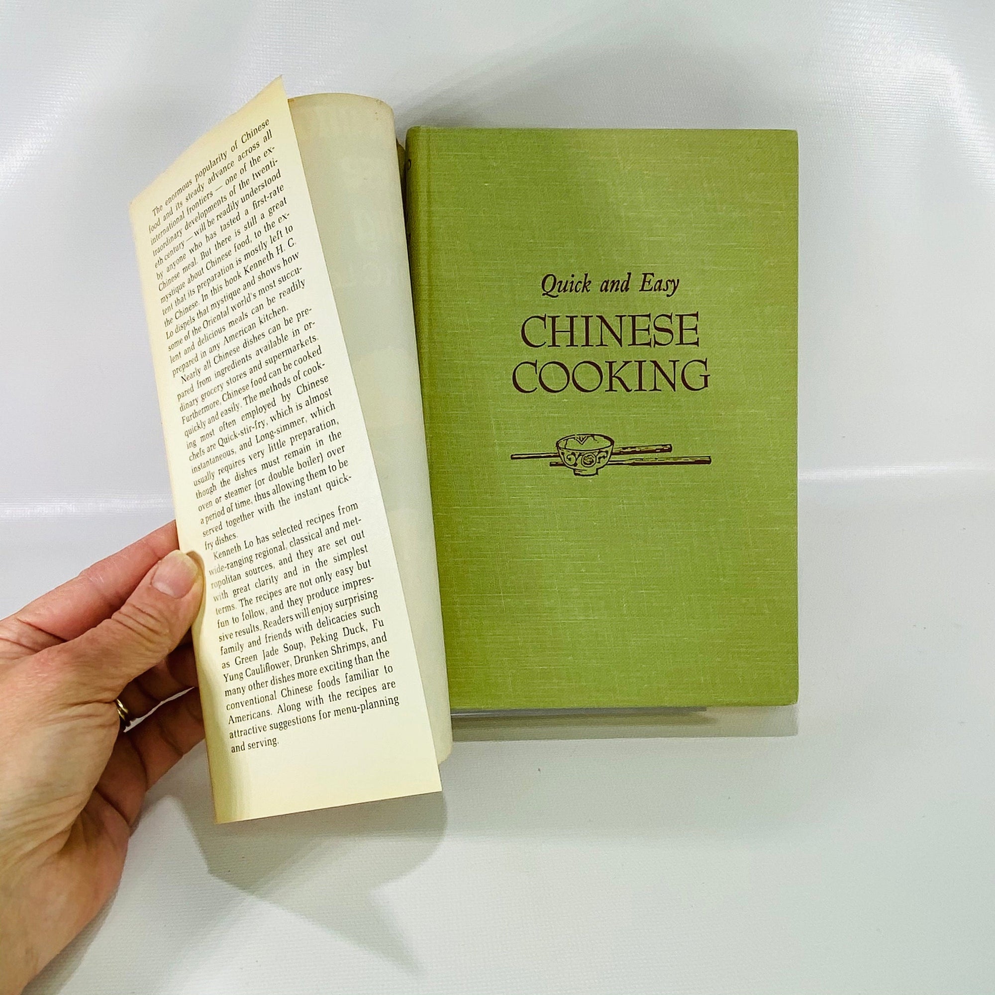 Quick and Easy Chinese Cooking by Kenneth H.C.Lo 1972 Houghton Mifflin Company Vintage Book