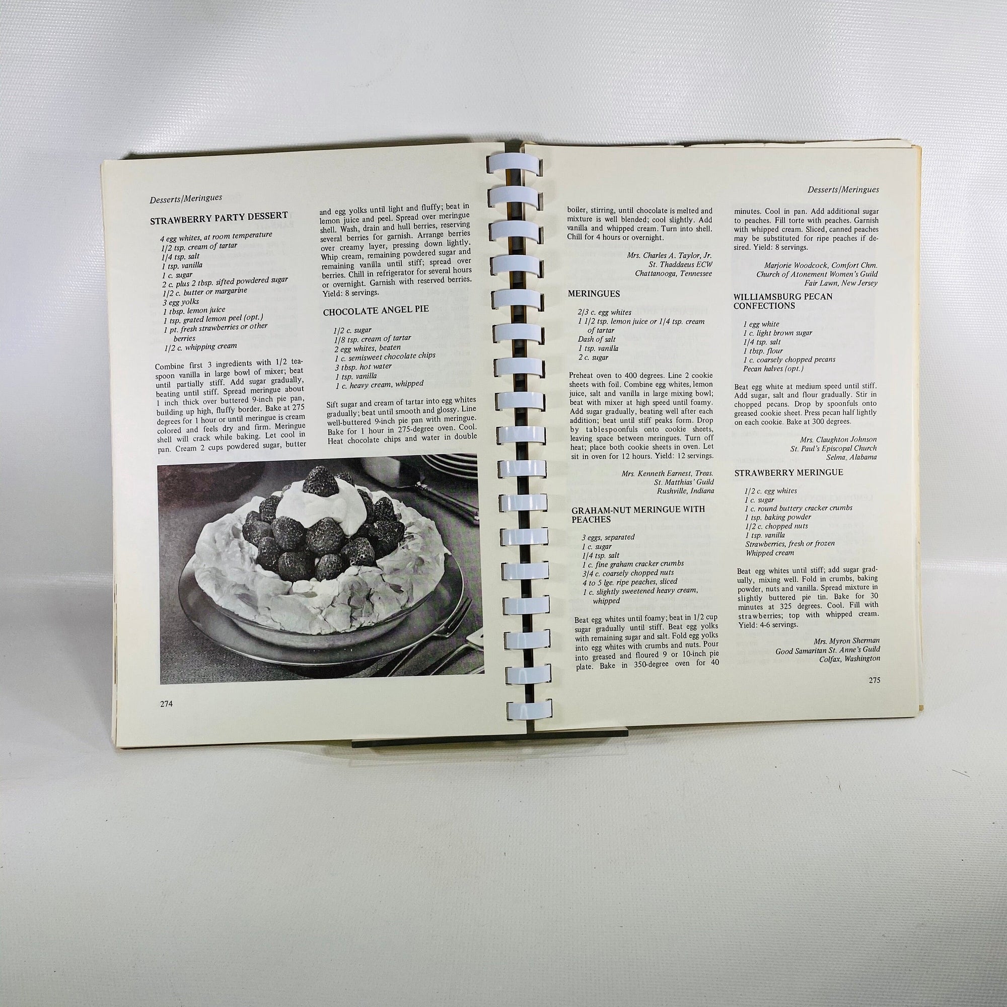 The Episcopal Church Woman's Cookbook by The Women of the Episcopal Church 1970  Vintage Cookbook