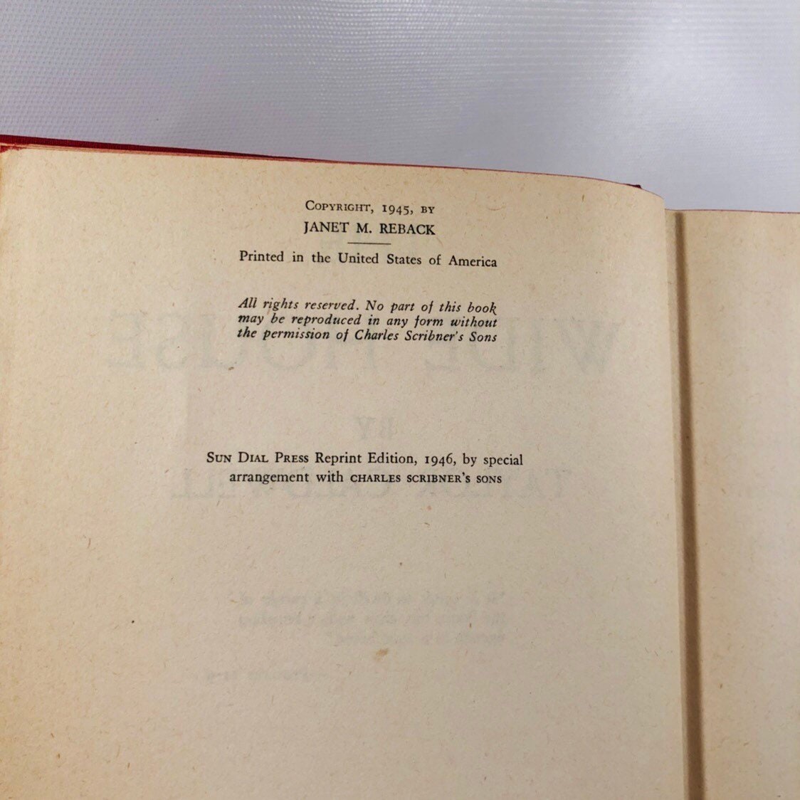 The Wide House by Taylor Caldwell 1946 A Pre-Civil War American Novel Vintage Book