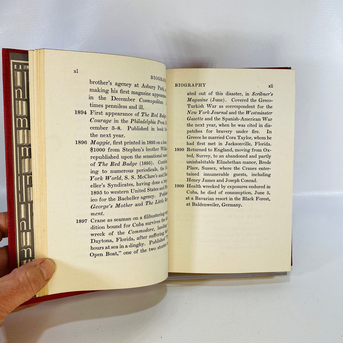 The Red Badge of Courage by Stephen Crane 1951 A Modern Library Book Vintage Book