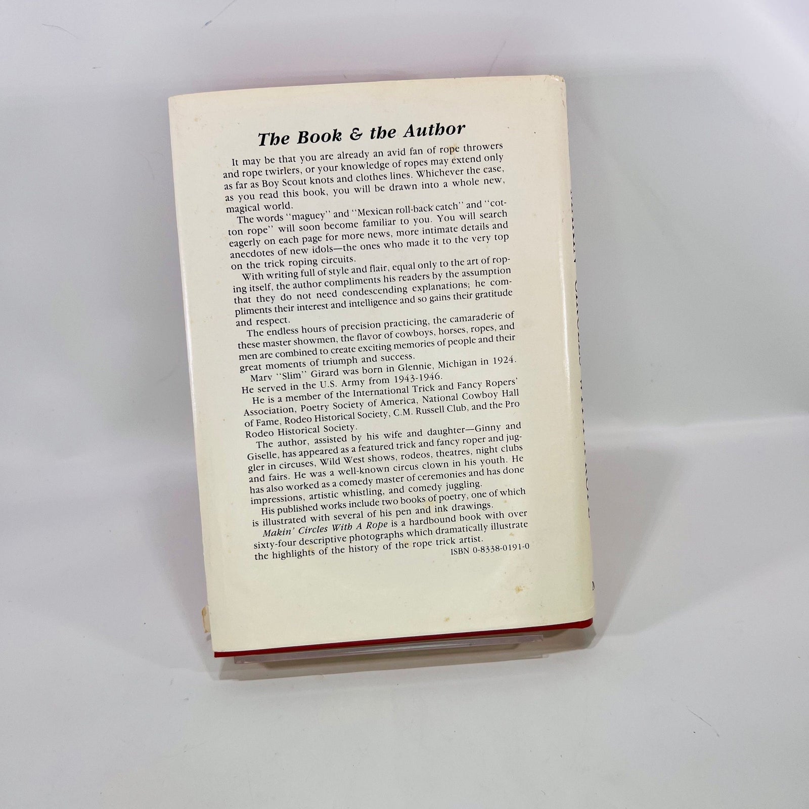 Makin Circles with a Rope The Lore of the Lasso Wizards by Marv "Slim" Girard 1985 Marshal Jones Company Vintage Book