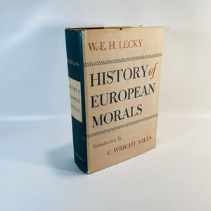 History of European Morals by W.E. Lecky 1955 Vintage Book