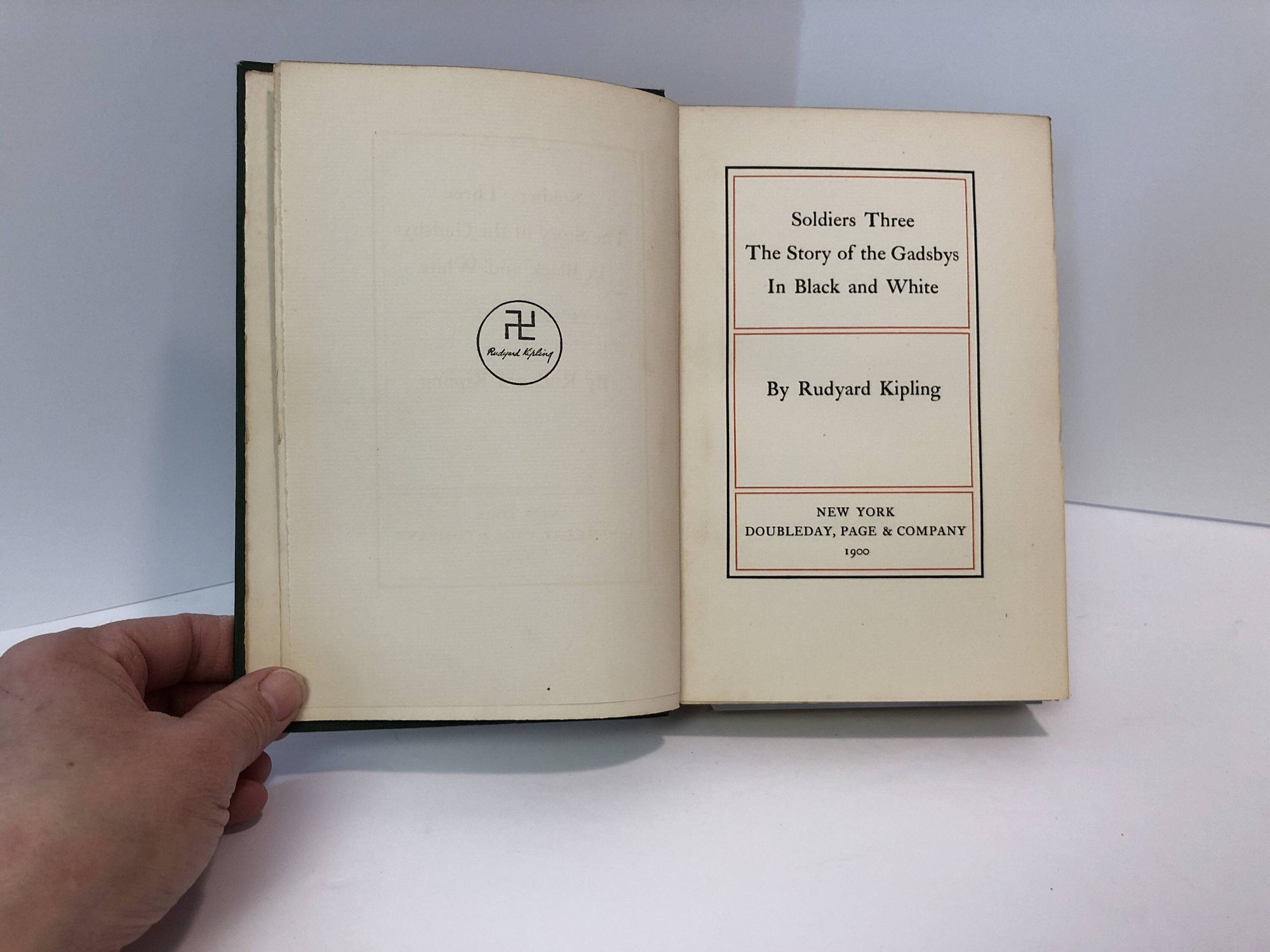 Soldiers Three etc. by Rudyard Kipling-1899 .Vintage Book Vintage Book