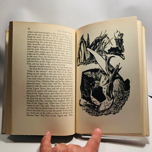 The Jungle Books by Rudyard Kipling Illustrated by Aldren Watson 1948 Vintage Book