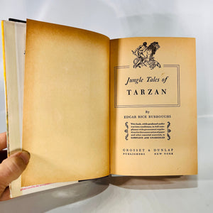 Jungles Tales of Tarzan by Edgar Rice Burroughs 1919 Grosset & Dunlap Vintage Book