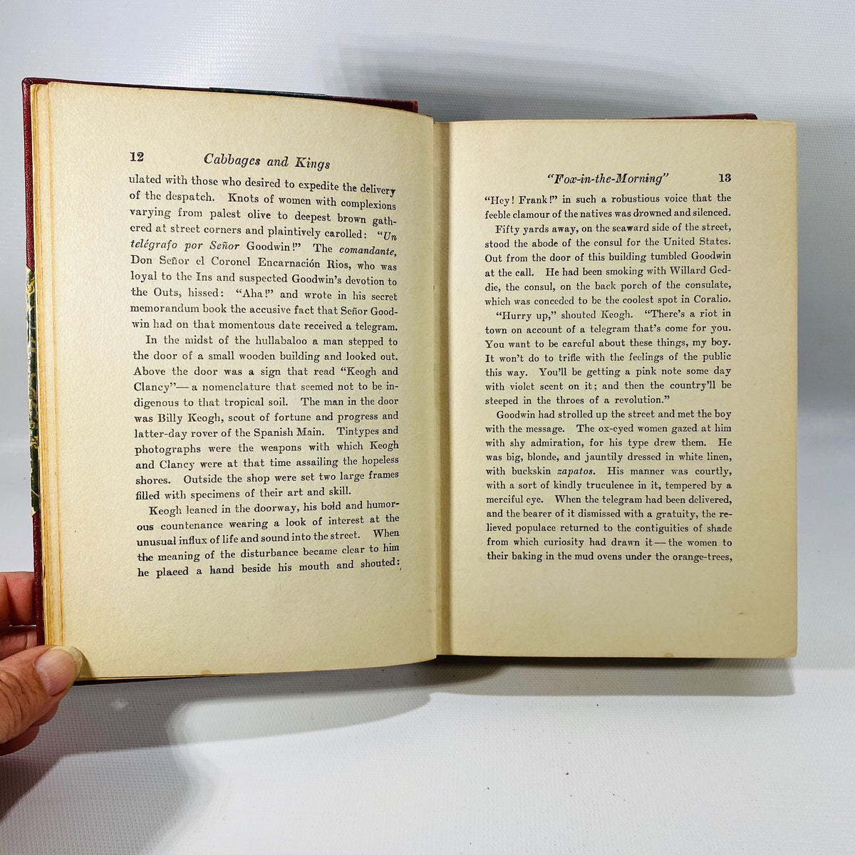 Cabbages and Kings by O'Henry 1904 Vintage Book
