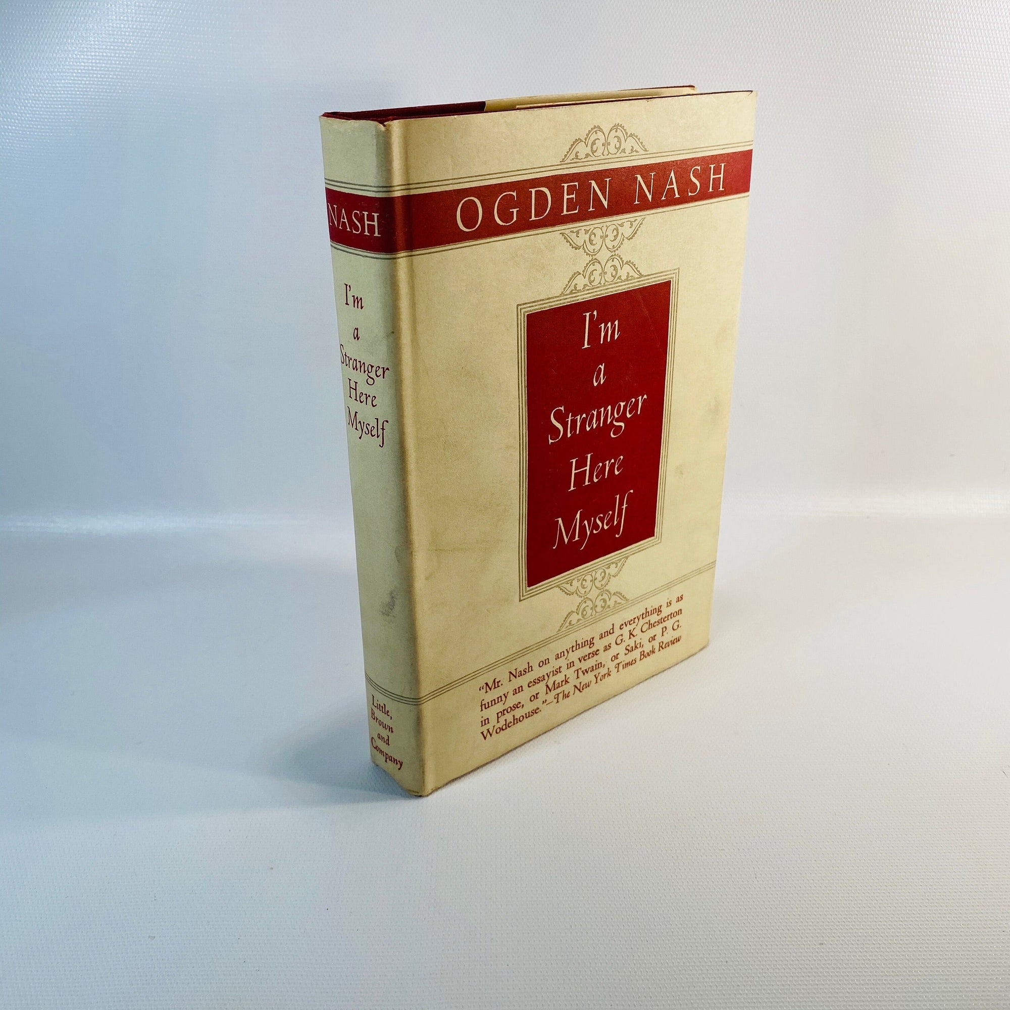 I'm a Stranger Here Myself by Ogden Nash 1938 Vintage Book