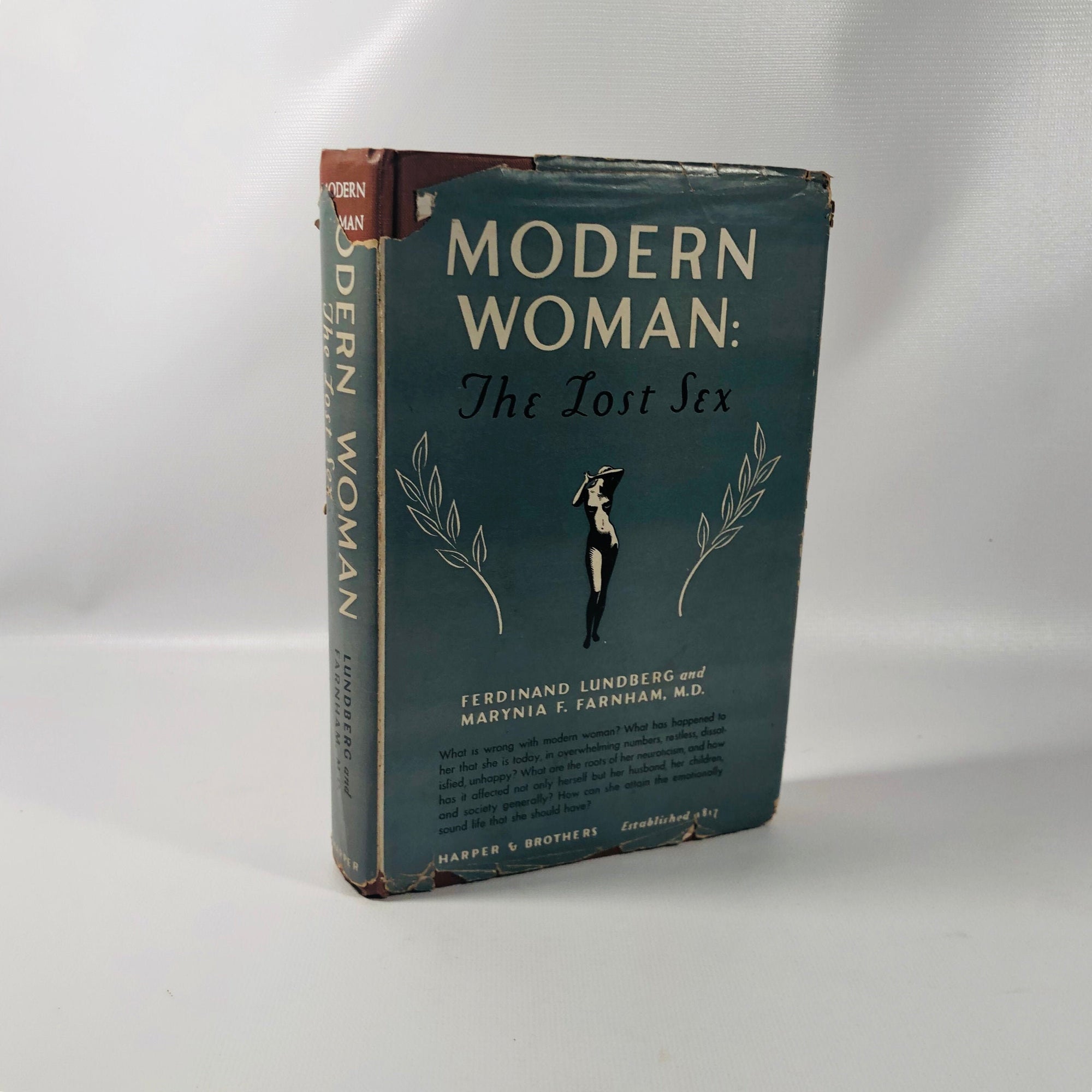 Modern Woman The Lost Sex by Ferdinand Lundberg March 1947 First Edition Fourth Printing Vintage Book