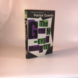 The Green-Eyed Monster by Partrick Quentin 1960 with Original Dust Jacket A Vintage Book Vintage Book