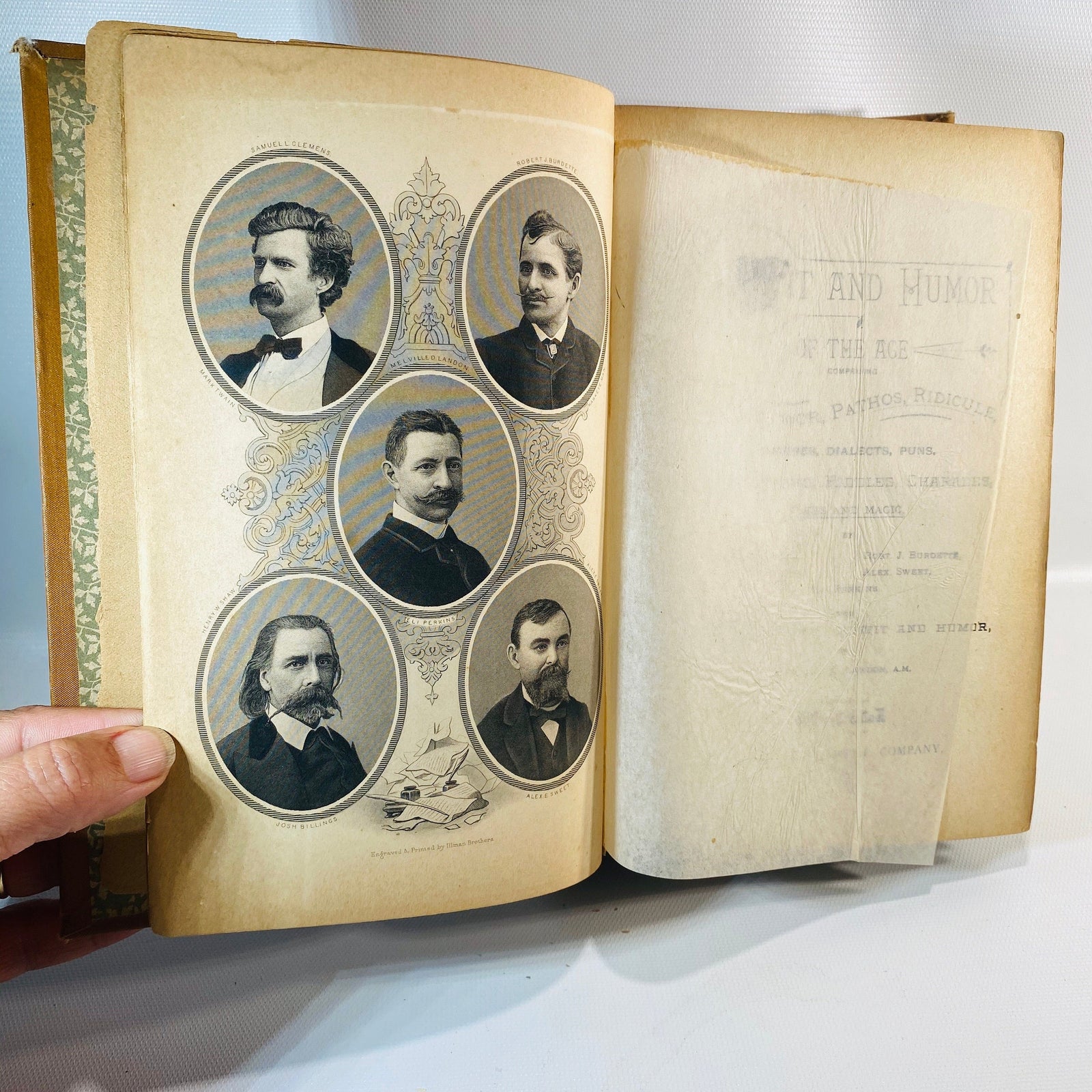 Wit and Humor of the Age by Melville Landon 1893 Vintage Book