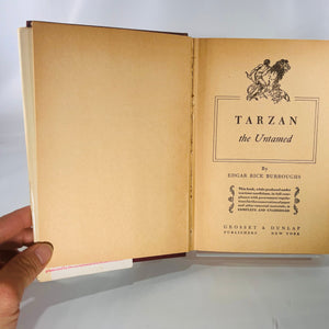 Tarzan the Untamed by Edgar Rice Burroughs 1920 Grosset & Dunlap Vintage Book