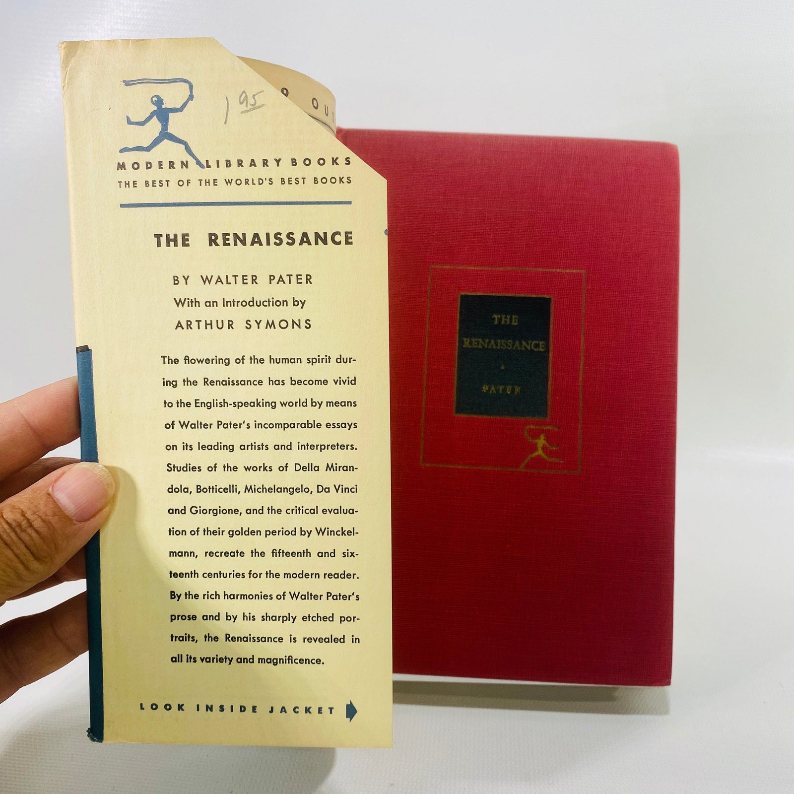 The Renaissance by Walter Pater The Modern Library No.86 Vintage Book