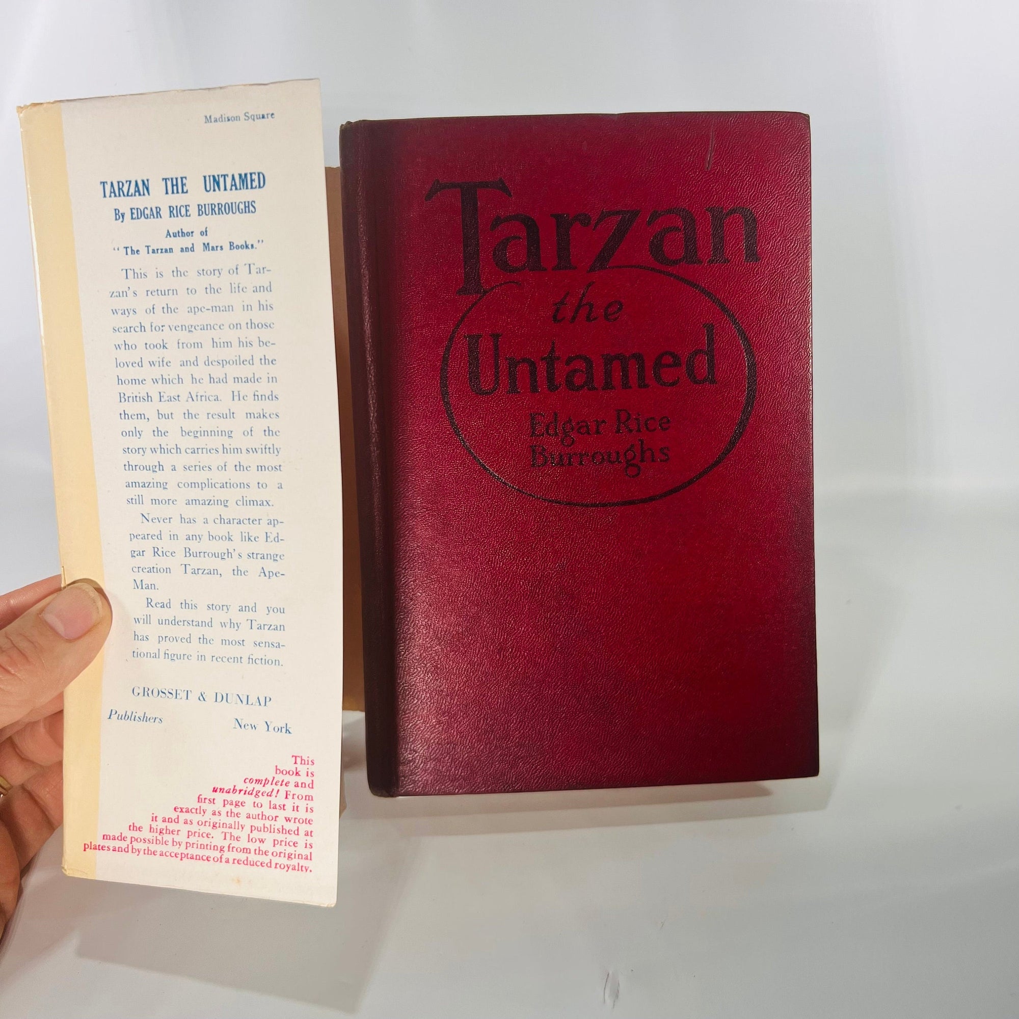 Tarzan the Untamed by Edgar Rice Burroughs 1920 Grosset & Dunlap Vintage Book