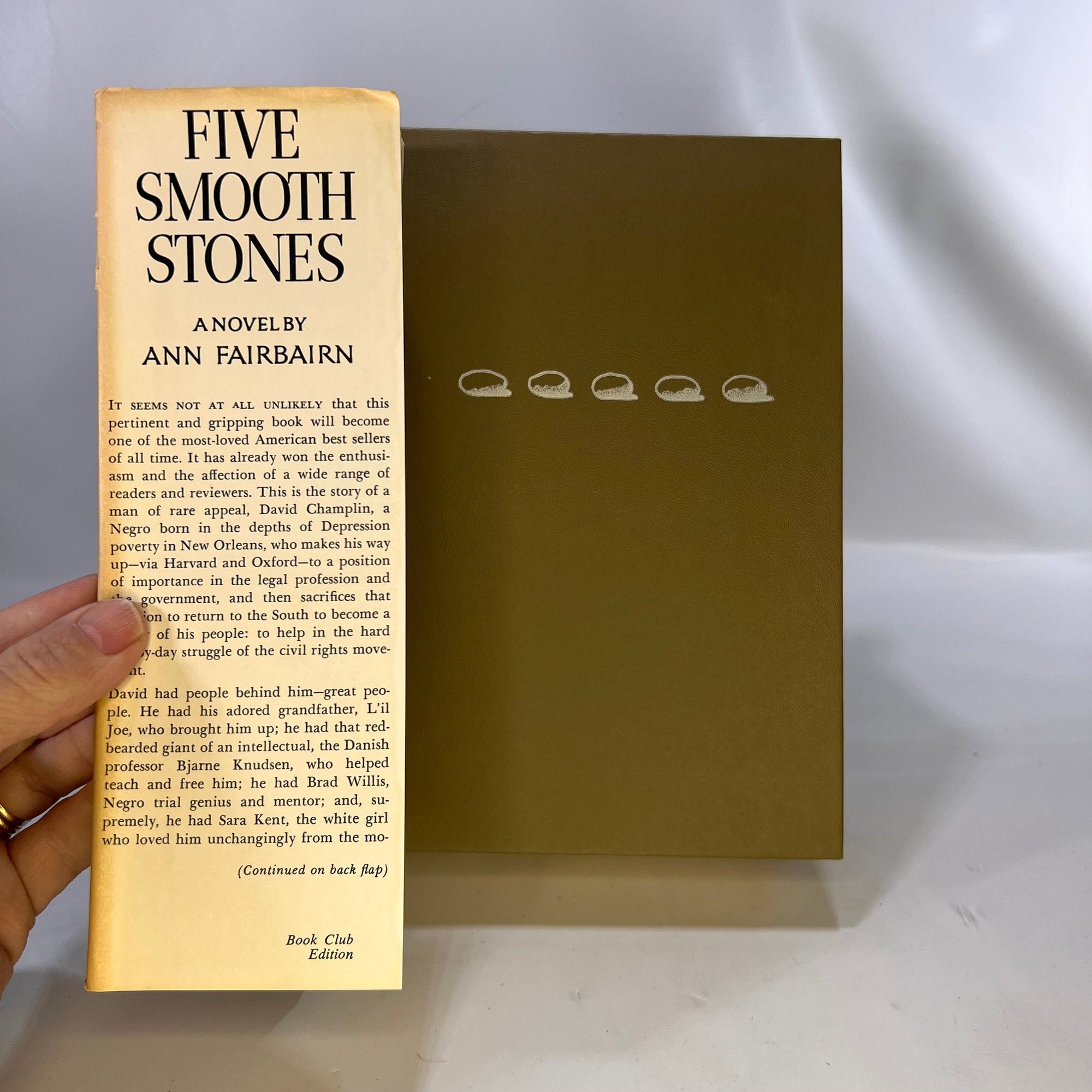 Five Smooth Stones a novel by Ann Fairbairn 1966 Crown Publishing Inc Vintage Book