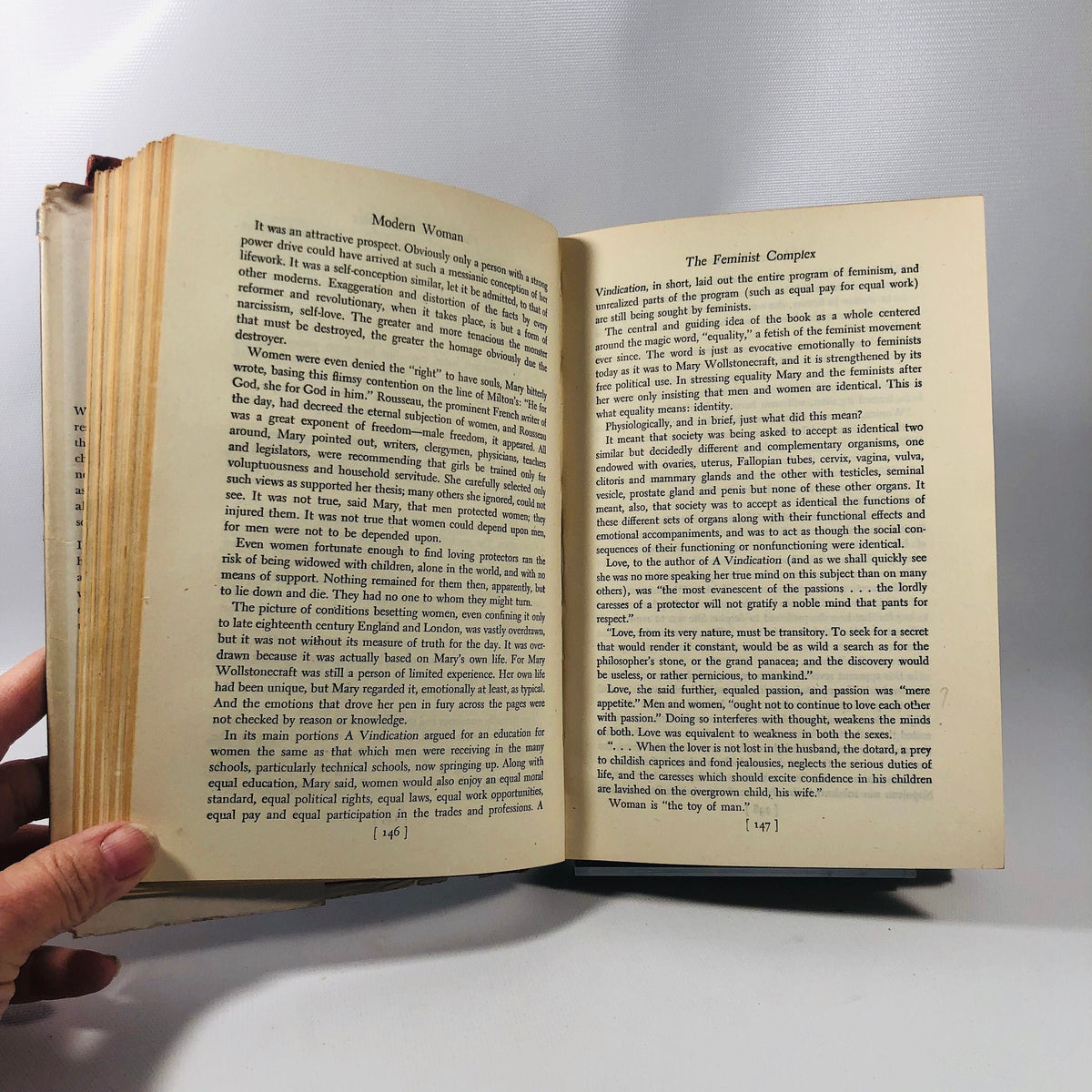 Modern Woman The Lost Sex by Ferdinand Lundberg March 1947 First Edition Fourth Printing Vintage Book