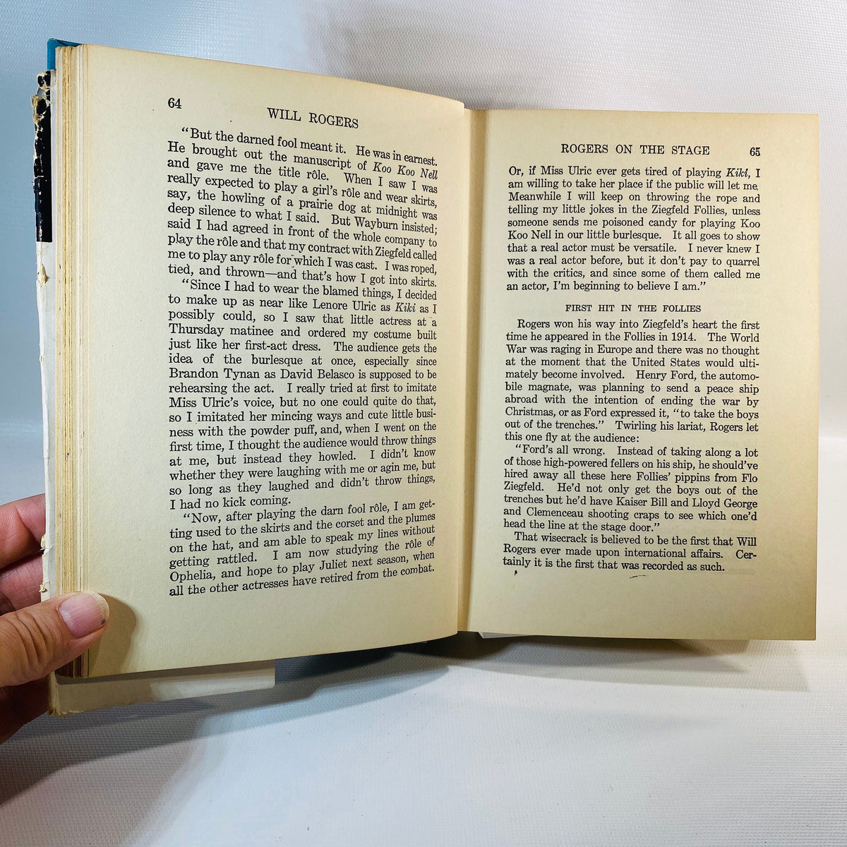 Will Rogers Ambassador of Good Will Prince of Wit & Wisdom by P.J. Thomas 1935 Vintage Book