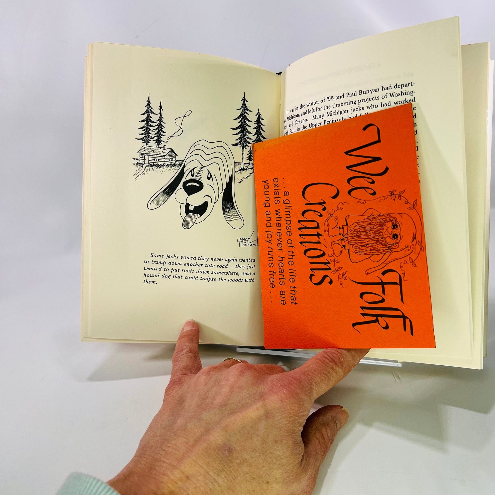 A Giant Walked Among Them Half-Tall Tales of Paul Bunyan & his Loggers by Hazel Girard 1977 Marshall Jones Company Vintage Book