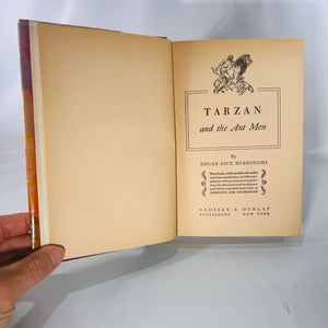 Tarzan and the Ant Man by Edgar Rice Burroughs 1924 Grosset & Dunlap Vintage Book