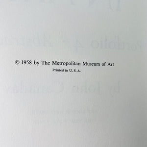 Metropolitan Seminars in Art by John Canaday Portfolio 4-Abstraction 1958