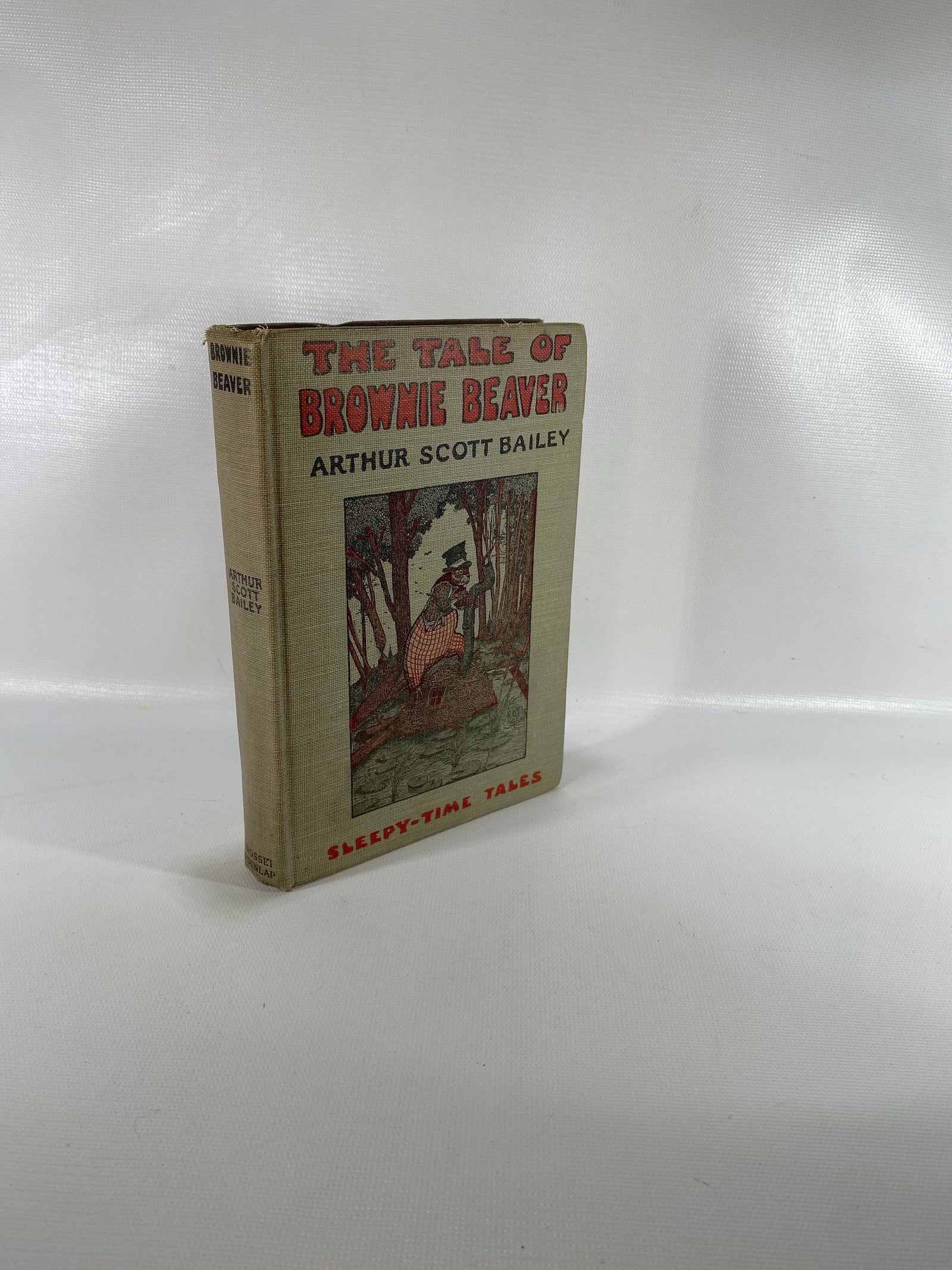 The Tale of Brownie Beaver by Arthur Scott Bailey 1916 Sleepy Time Tales Grosset & DunlapVintage Book